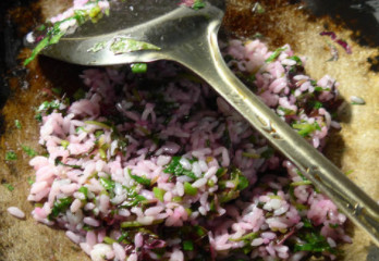 红苋菜炒饭如何制作