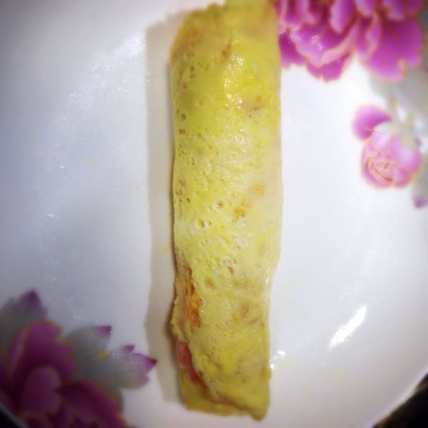 胡萝卜鲜虾蛋卷