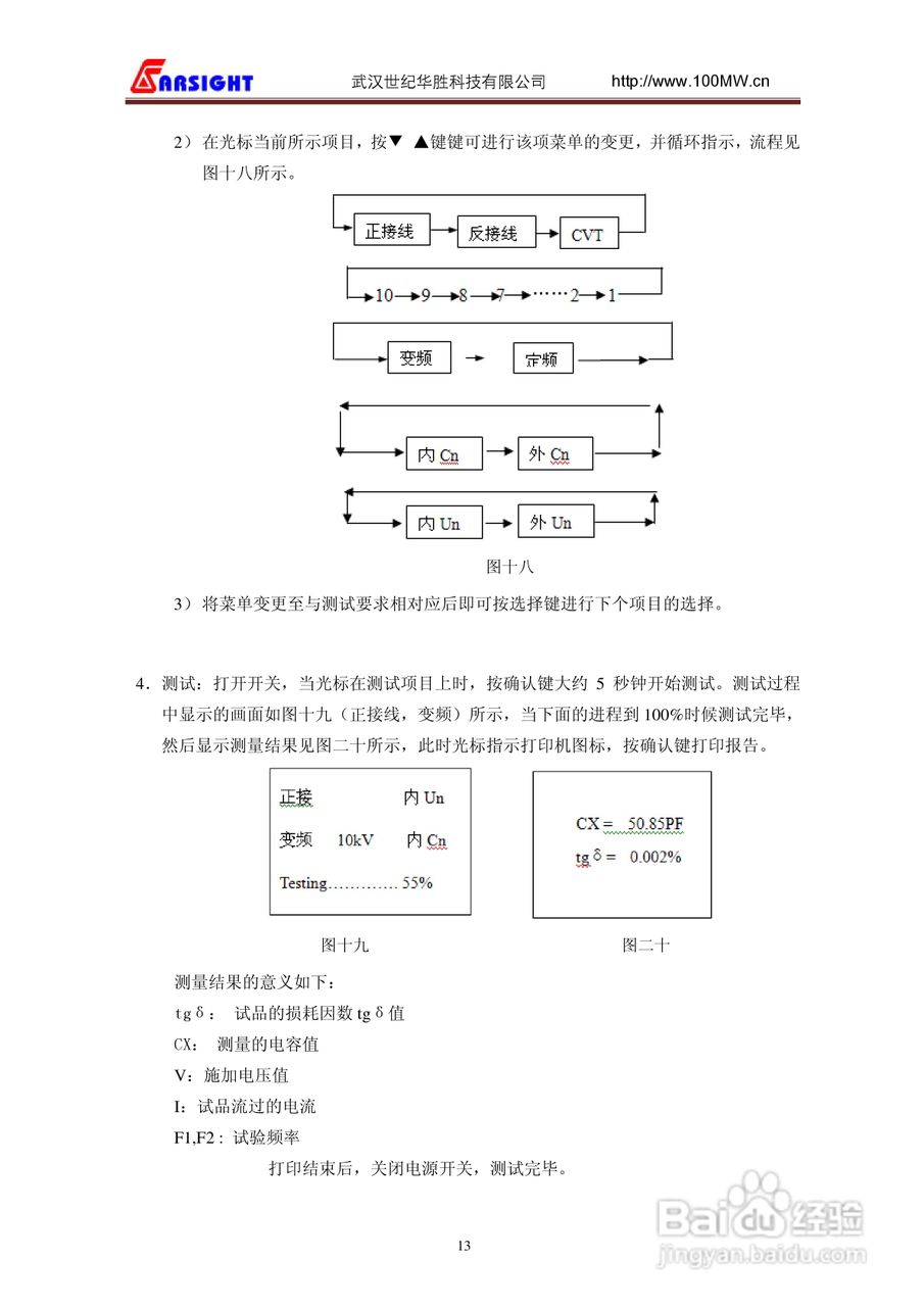 华胜FS3001高压介质损耗测试仪说明书