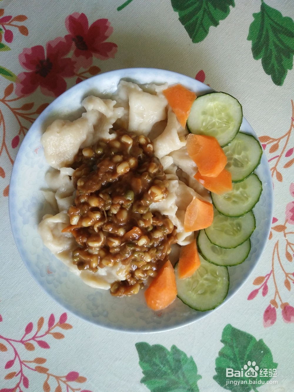 自制炸酱布条面