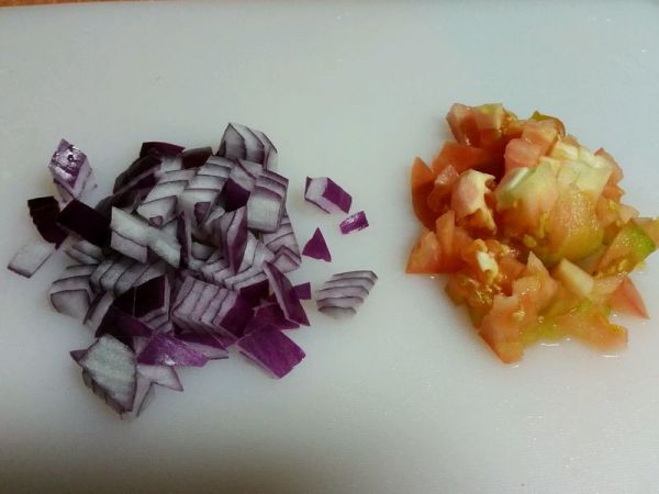 洋葱番茄炒菰米