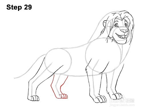 如何绘制Simba（长大）——加菲的吃货生活