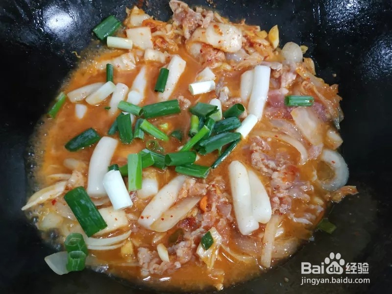 起司泡菜炒肉的做法