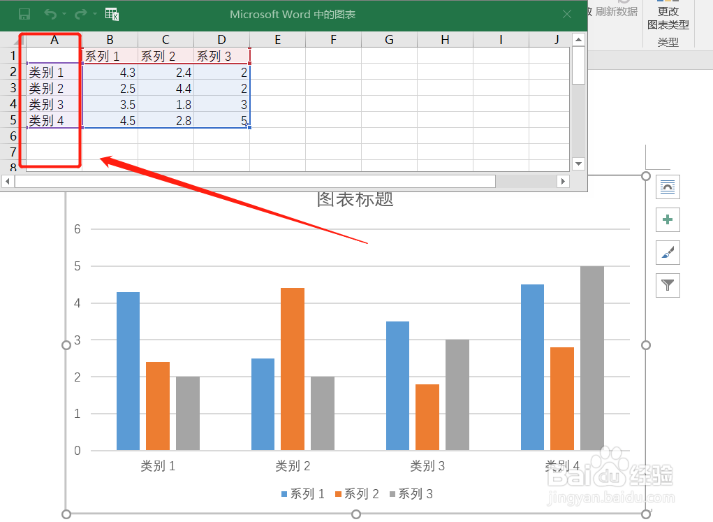 word中怎样插入柱状图表