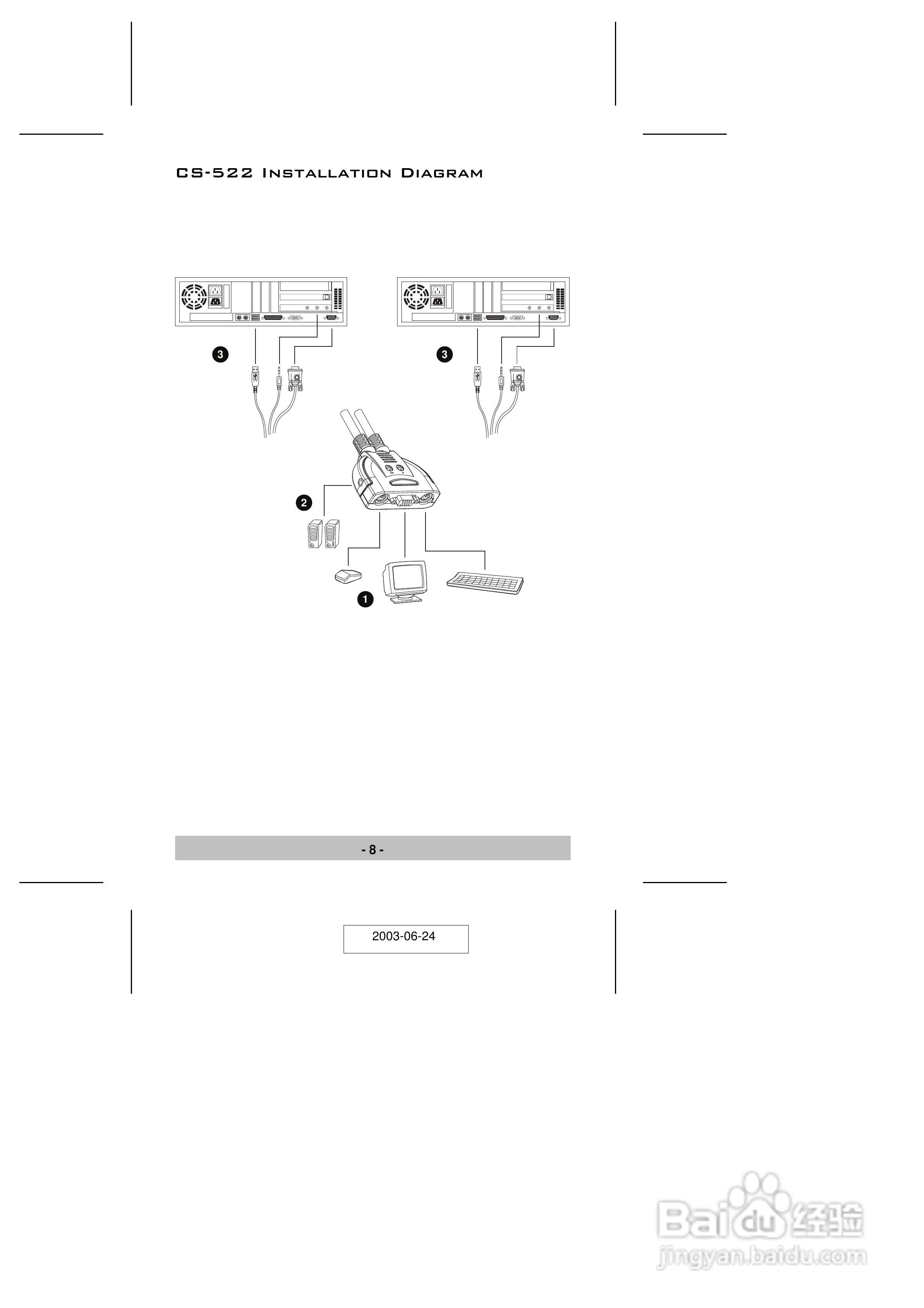 宏正CS-522型多电脑切换器说明书