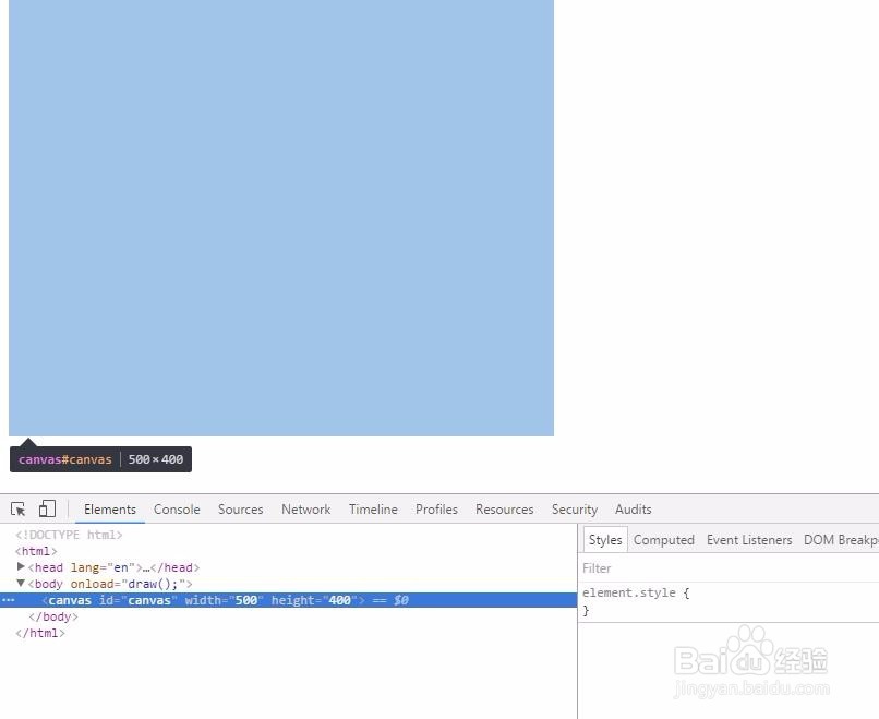 html5中canvas创建画布