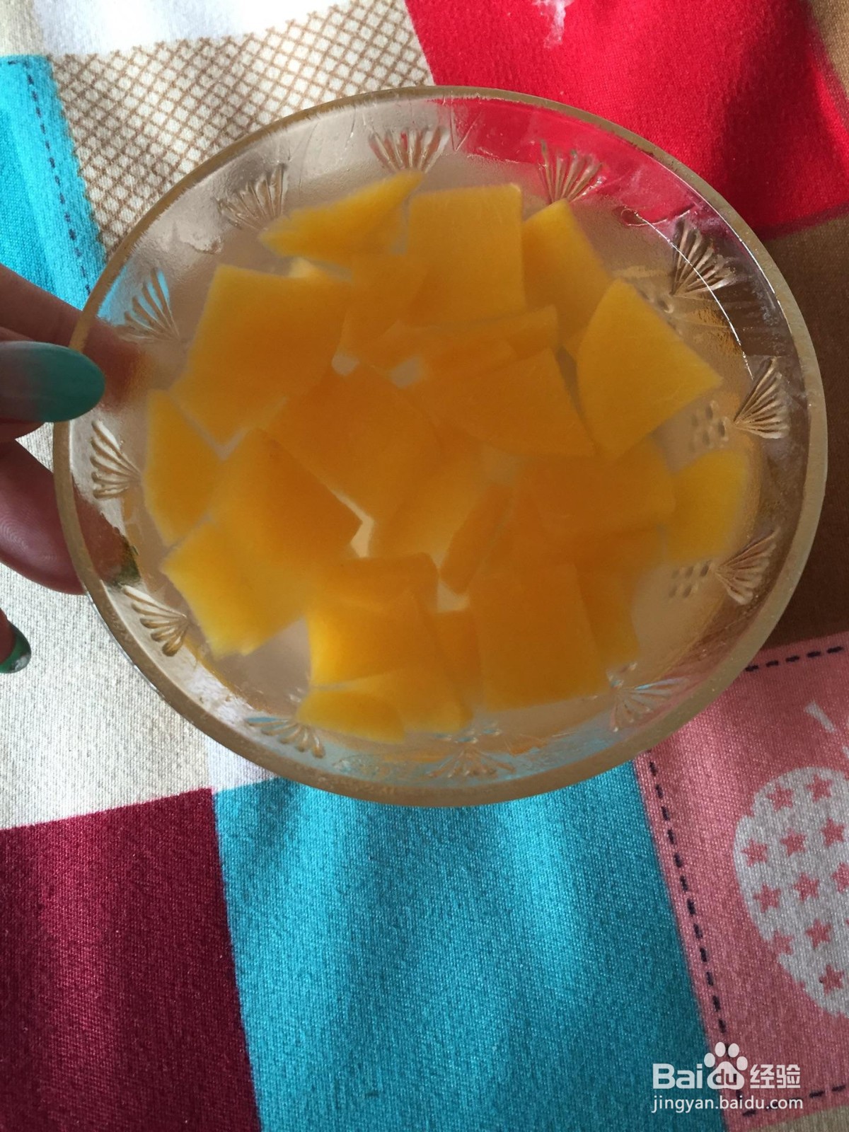 黄桃果冻的做法