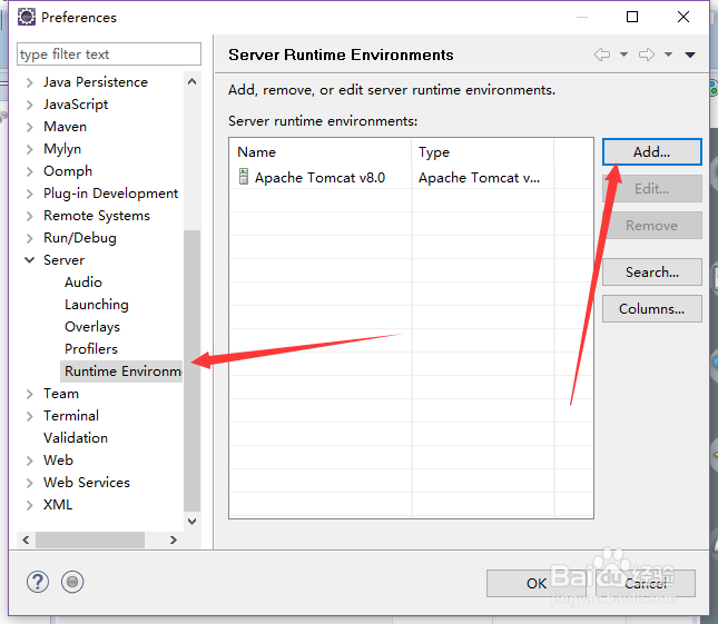 Eclipse之安装j2ee环境 Tomcat8.0