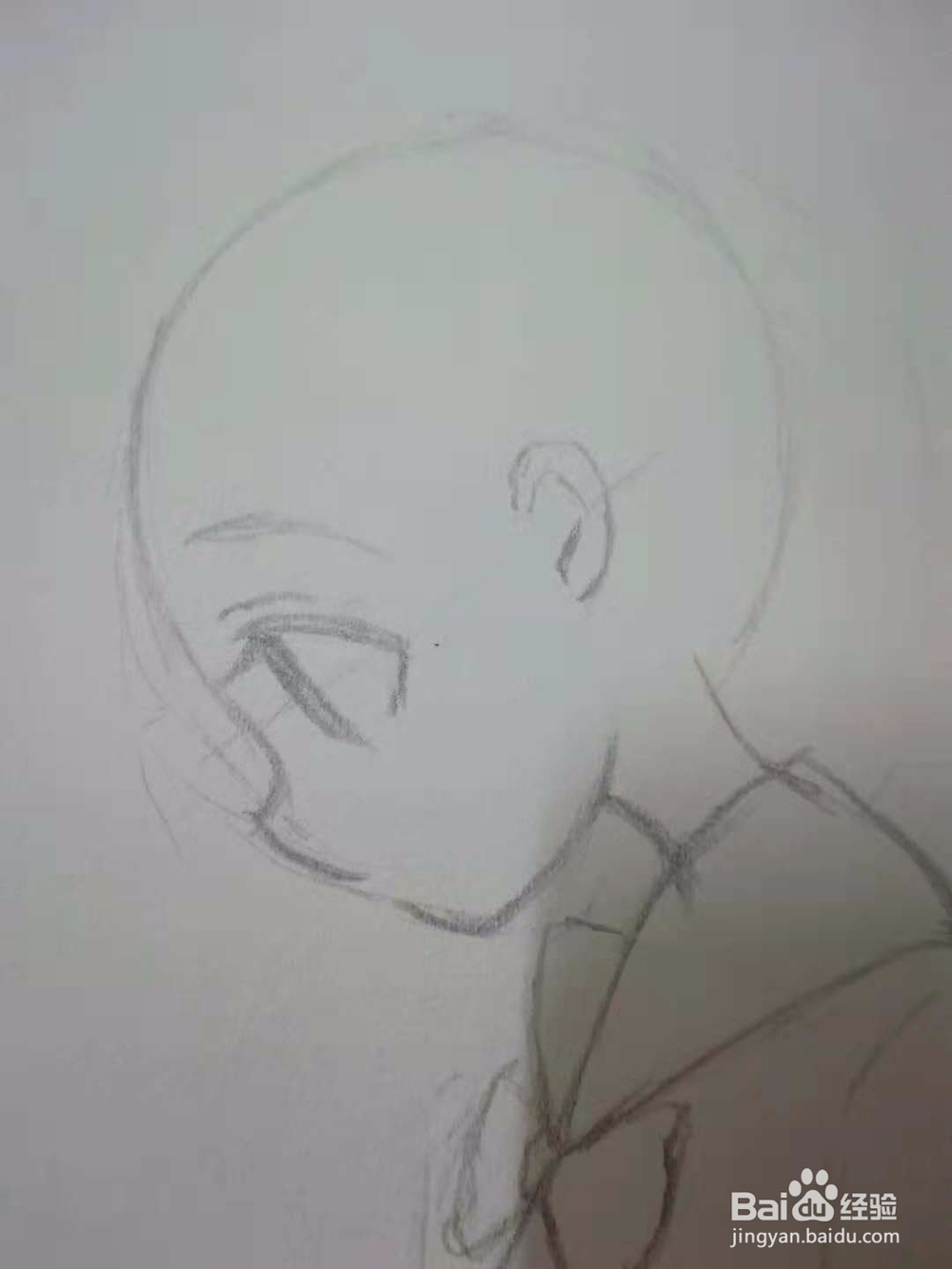 剪刀石头布Q版漫画水手服人物手绘插画线稿教程