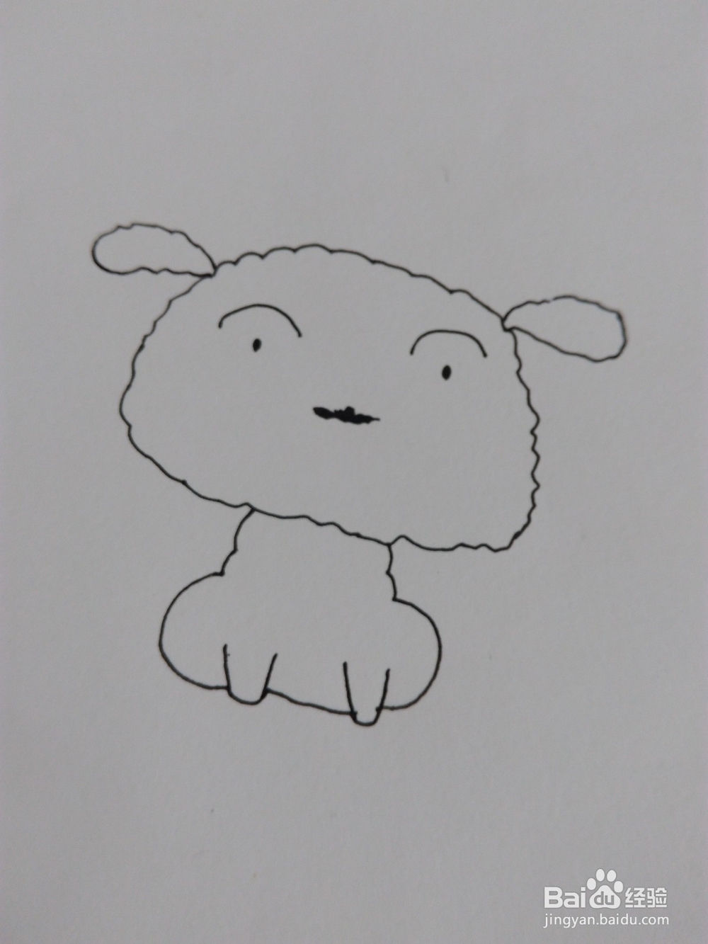 简笔画：画一只萌萌哒小白