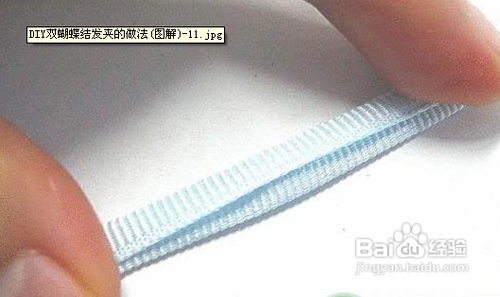 蝴蝶结发夹diy教程