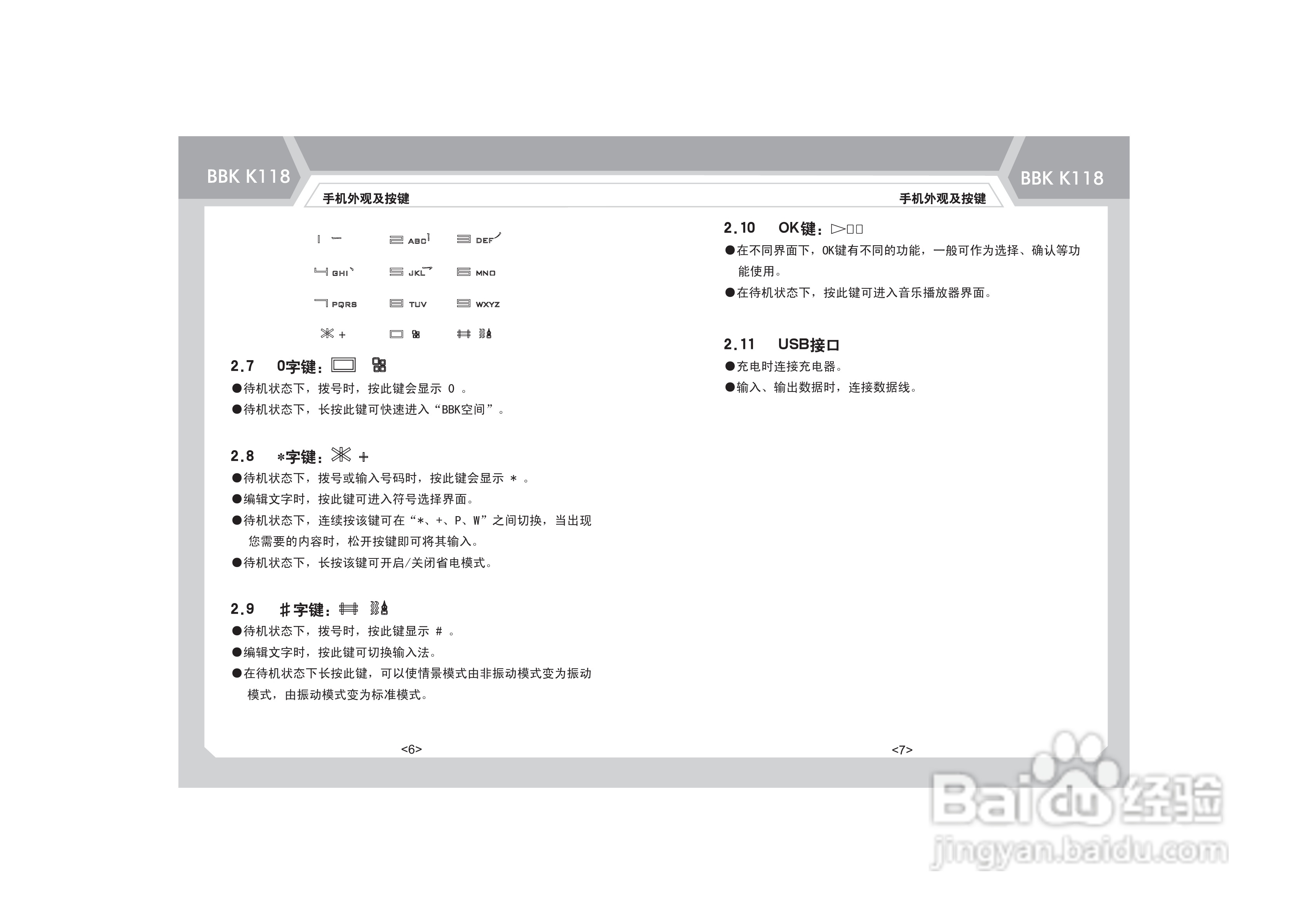 步步高K118手机使用说明书:[1]