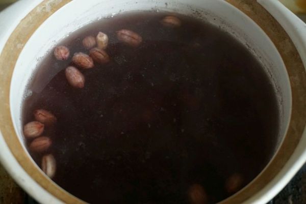 花生红豆紫米粥