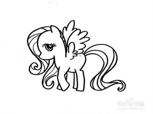 小马宝莉的柔柔公主怎么画