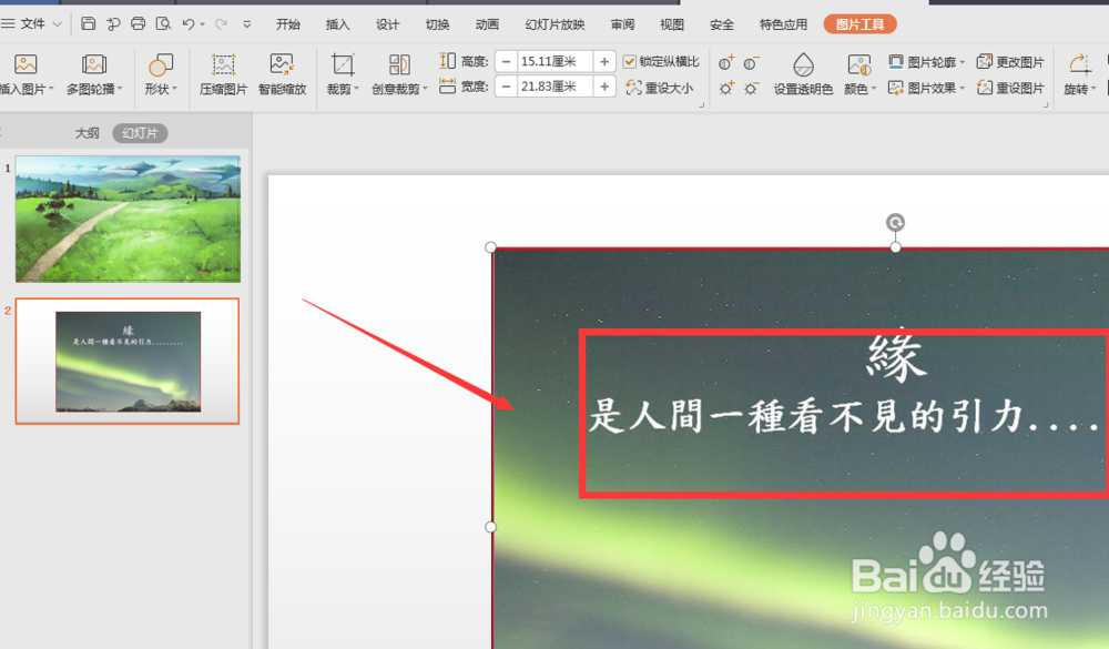 WPS幻灯片中如何提取图片上的文字
