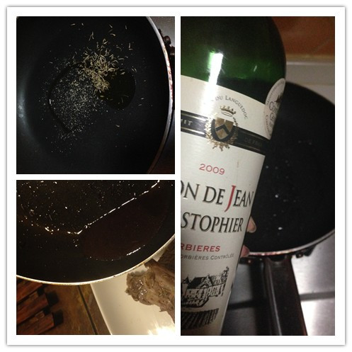 烤羊排佐红酒汁