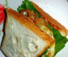 煎蛋火腿三明治