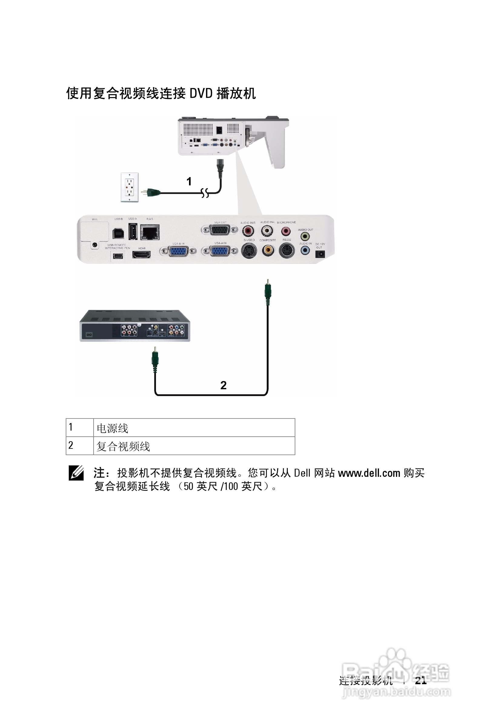 DELL S500WI投影机说明书:[3]