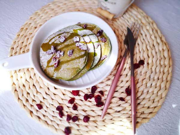 抹茶蔓越莓松饼