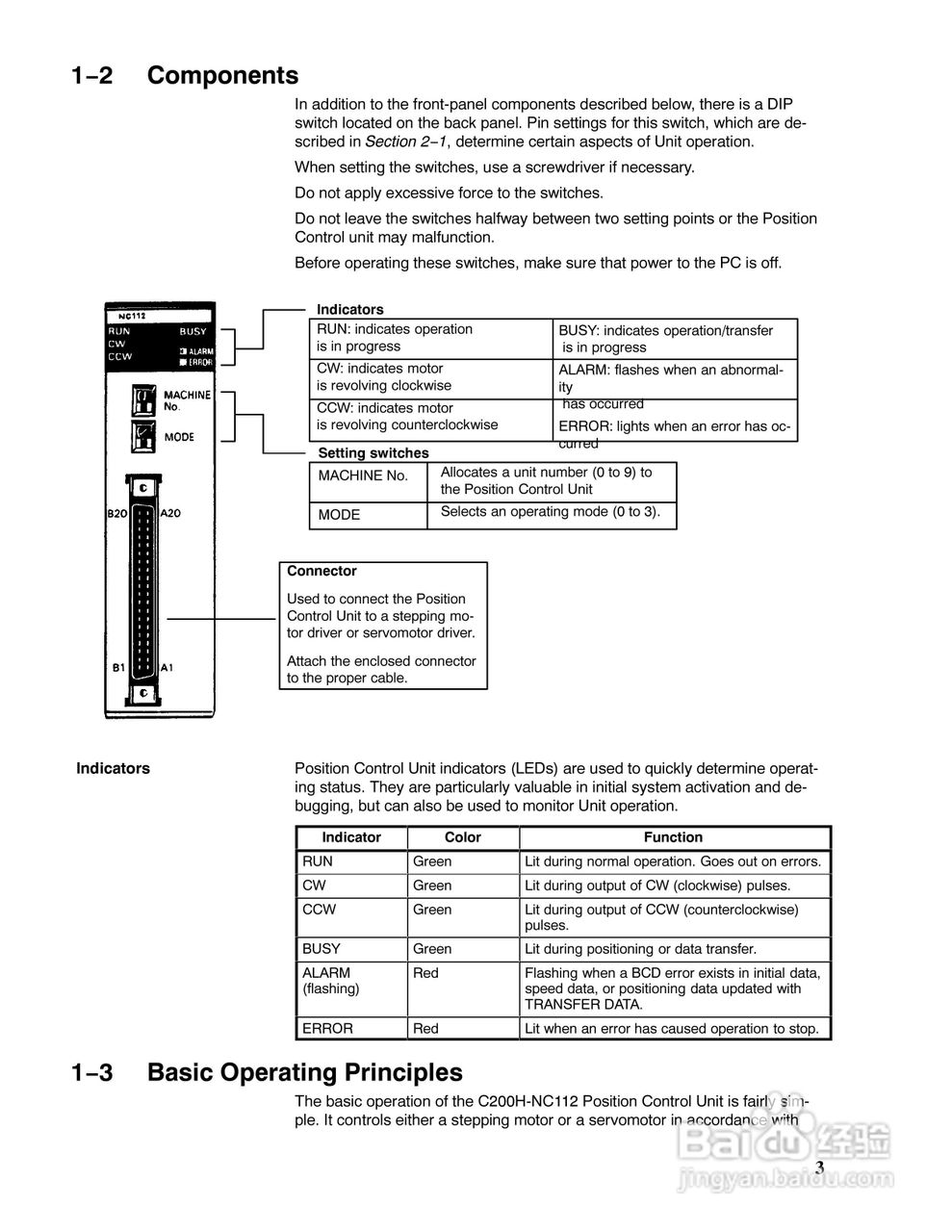 欧姆龙c200H-NC112位置控制单元操作手册:[1]