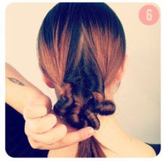 好看的盘发鸟窝头