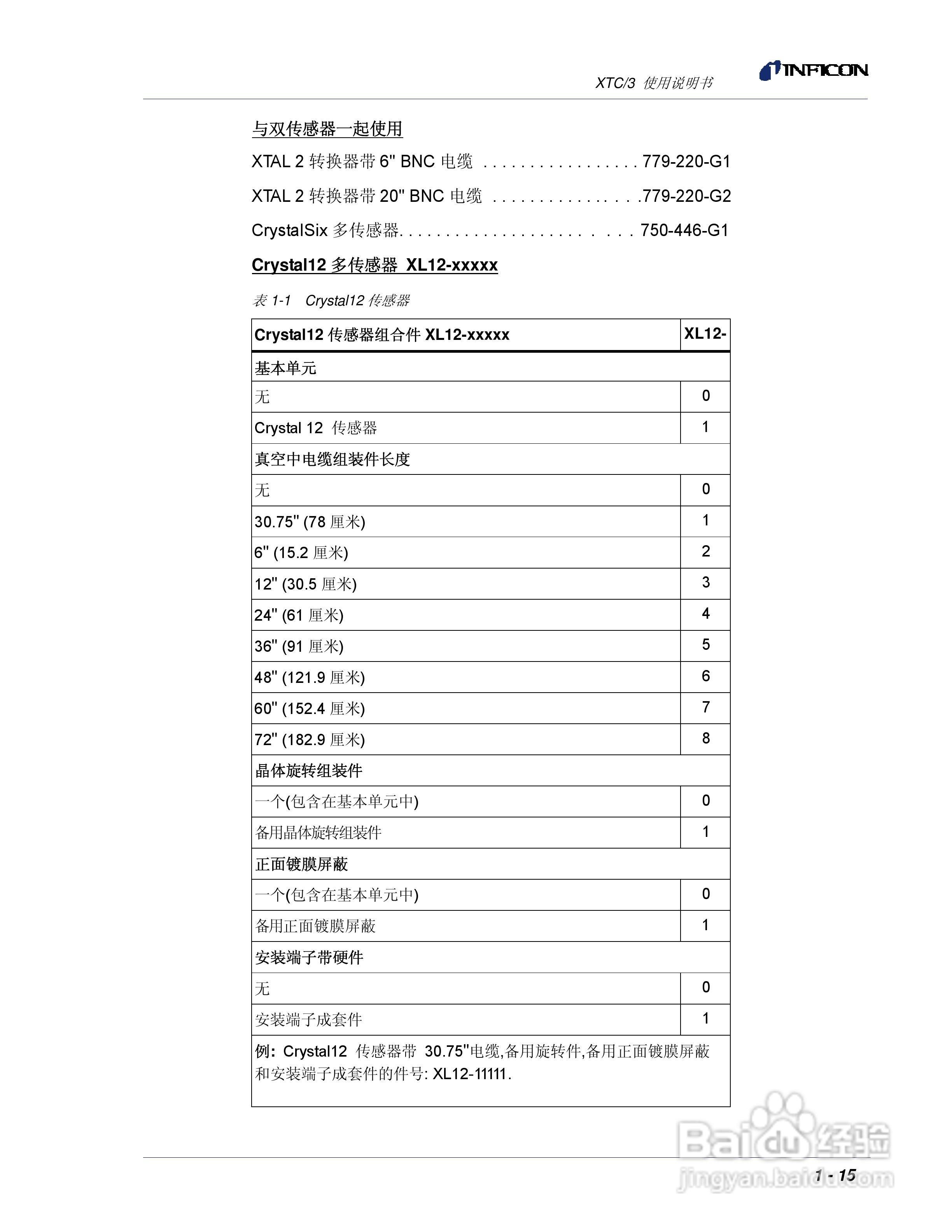 INFICON XTC/3薄膜镀层控制仪使用说明书:[4]