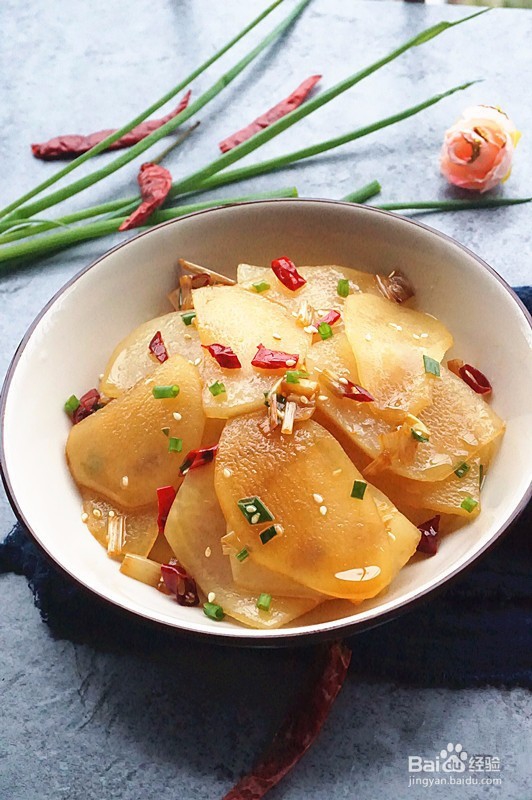 家庭美食响油土豆片