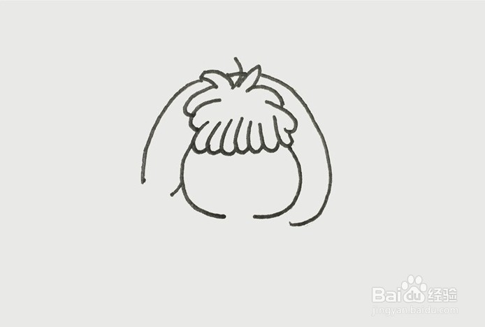 伴儿成长简笔画系列-怎样画怎么画萌女孩