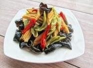 酸辣腐竹苔菜---清爽可口