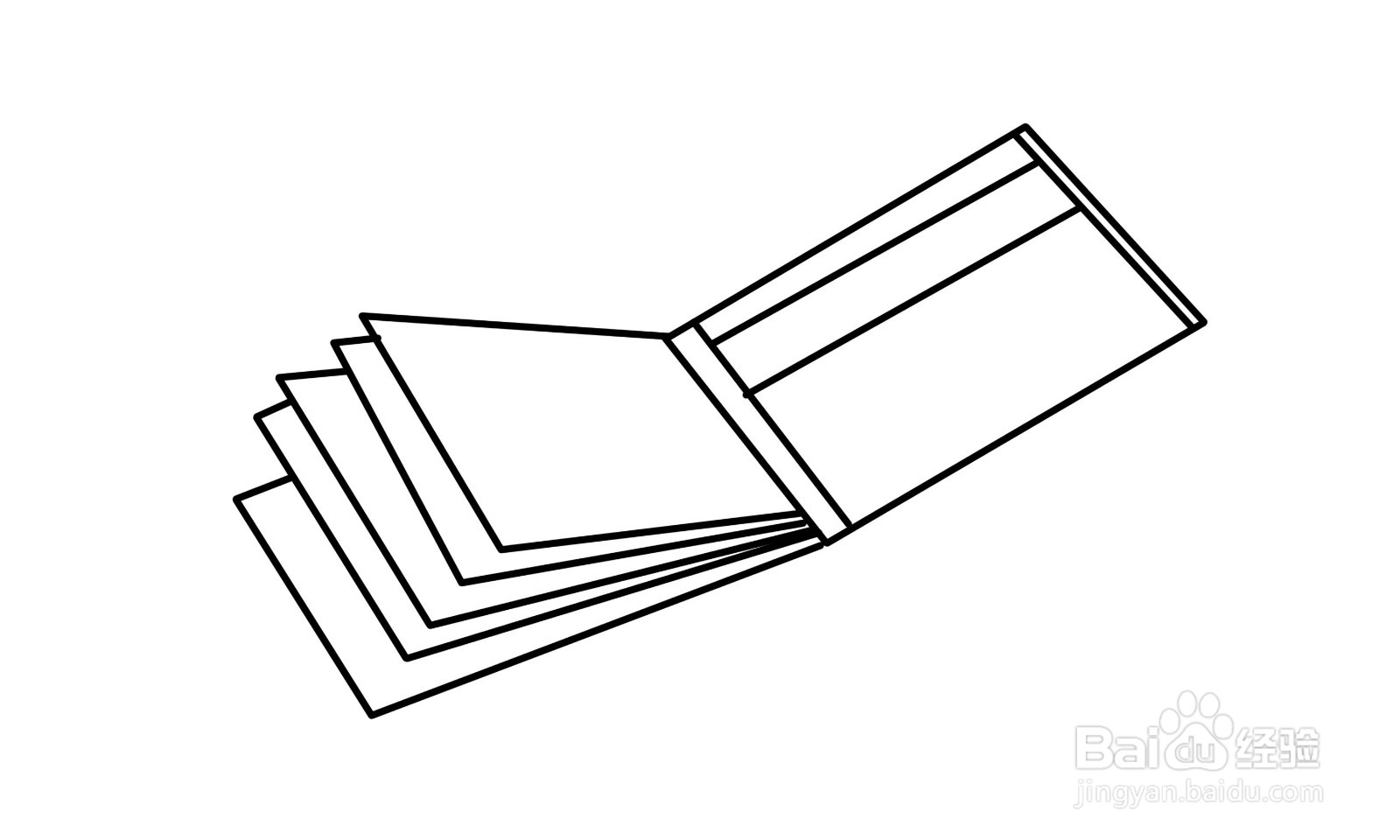 简笔画钱包怎么画？