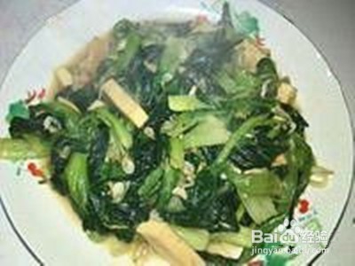 油菜炒虾皮家常做法