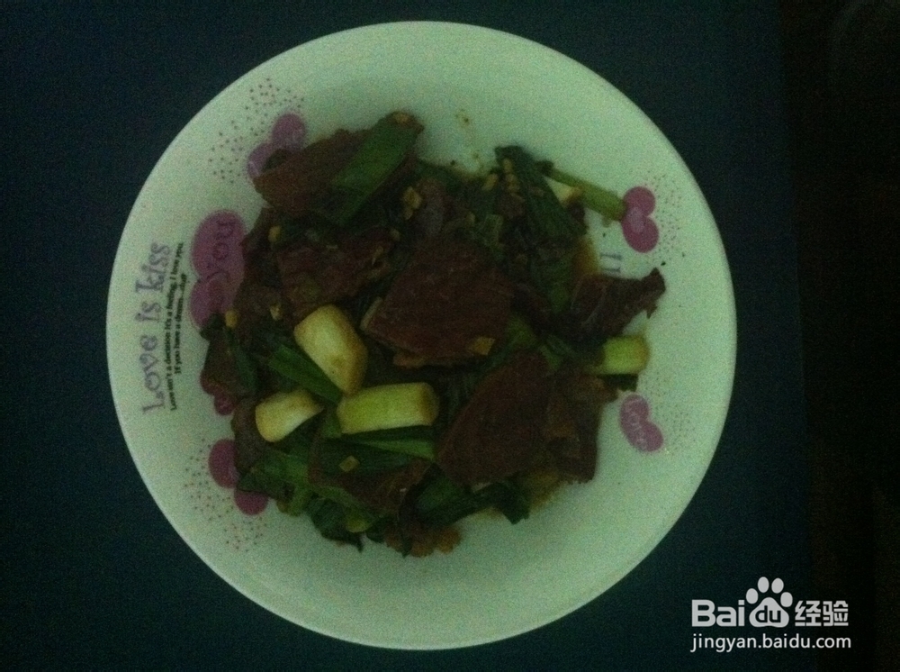 熟牛肉炒青大蒜