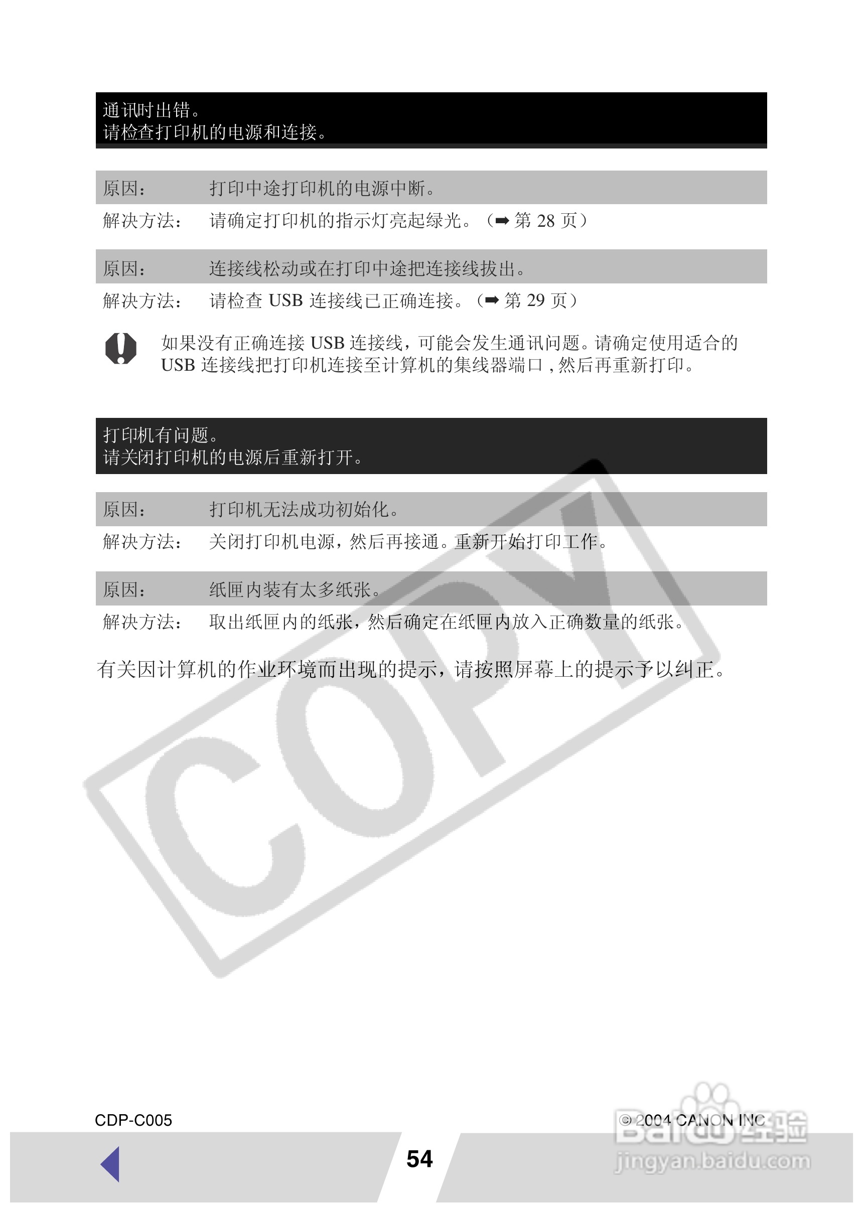 canon小型照片打印机CP-220使用说明书:[6]
