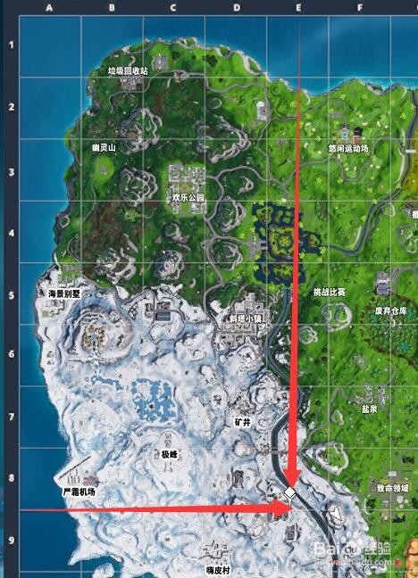 堡垒之夜巨大拐杖糖在什么地方?