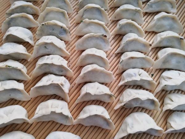 鸡汁猪肉茴香饺子