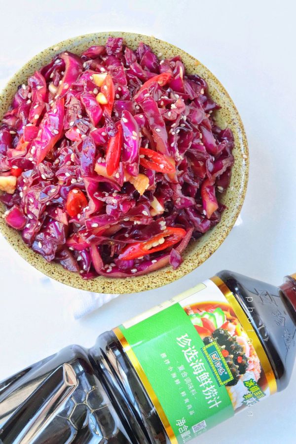 凉拌酸辣紫甘蓝