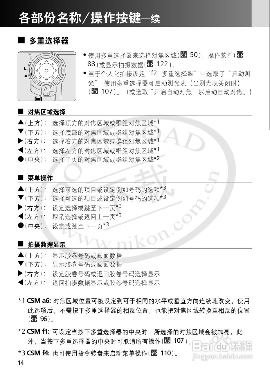 尼康F6数码相机使用说明书:[2]