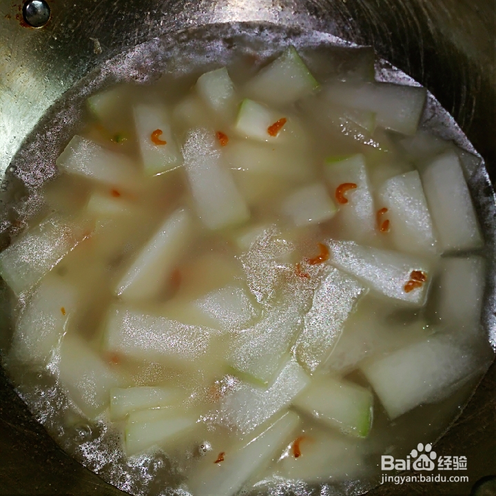 奶奶教你做海米金钩冬瓜汤