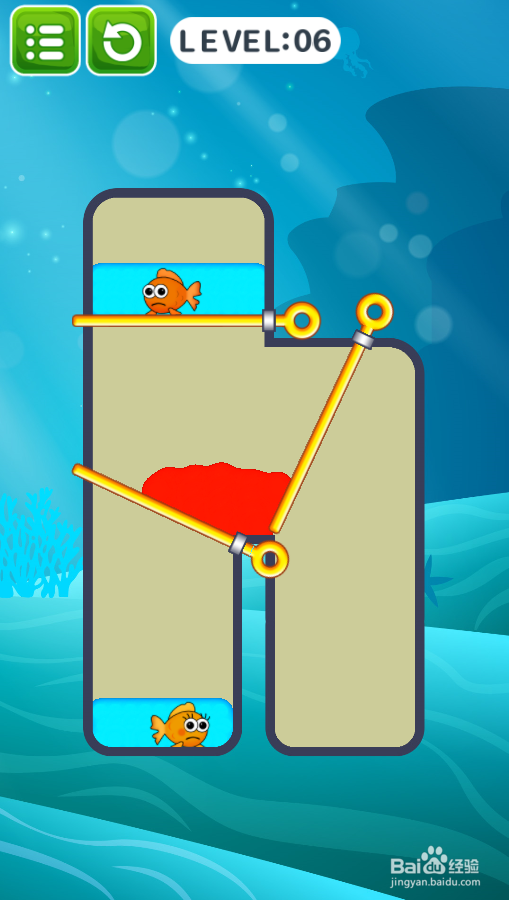 帮帮那两条小金鱼的Level 6如何过关?