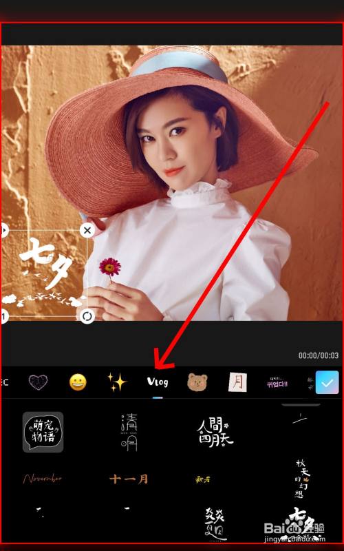 如何在美图秀秀给视频制作特效字效果?