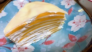 草莓芒果千层蛋糕教程