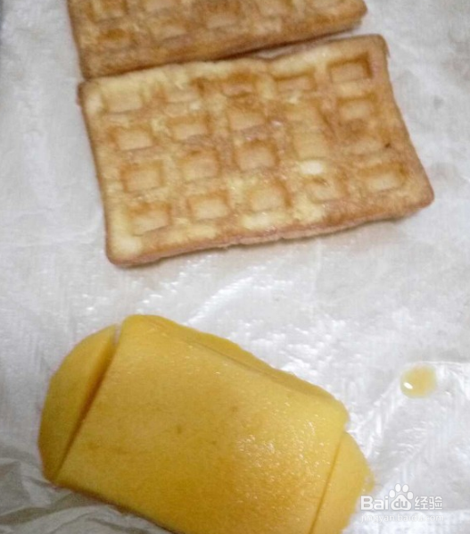 自制芒果华夫饼