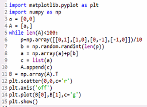 用python演示随机游走