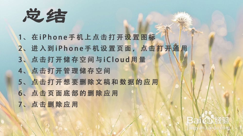 如何删除iPhone中的文稿与数据