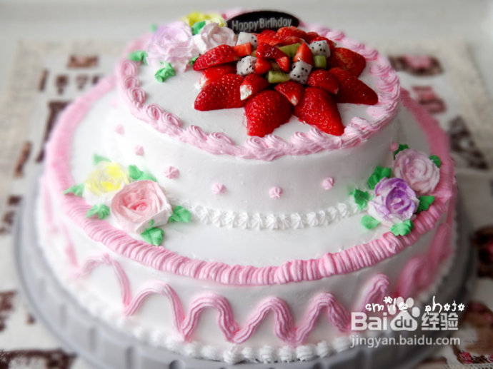 蟠桃献寿迎千寿--贺寿蛋糕&奶油翻糖杯子蛋糕