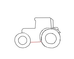 拖拉机车头怎么画简笔画