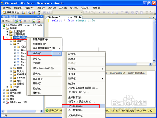 怎样将数据导出导入SQL数据库