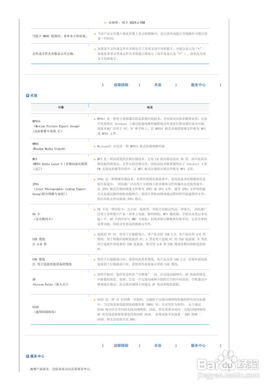 三星SPF-83M数码相框使用说明书:[3]