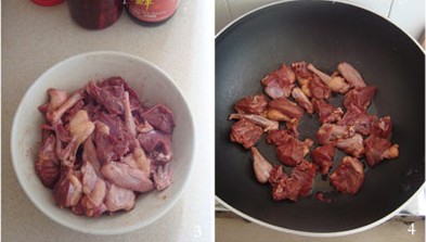 栗子鸽肉煲的做法