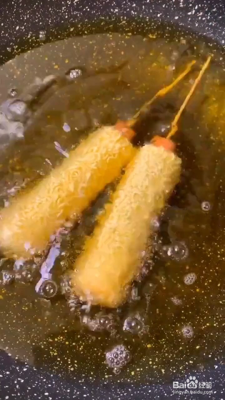 如何制作拉丝热狗